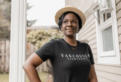 Classic Vancouver- Black Tee