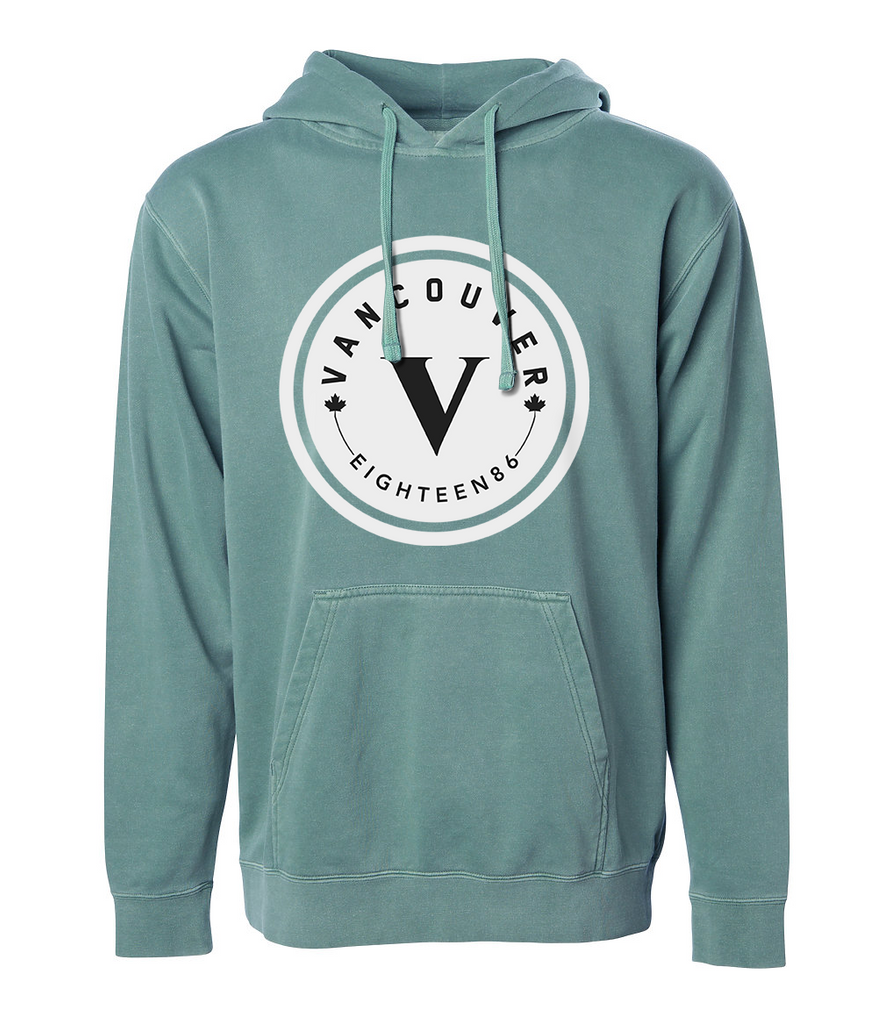 Middle logo hoodie- Pigment mint